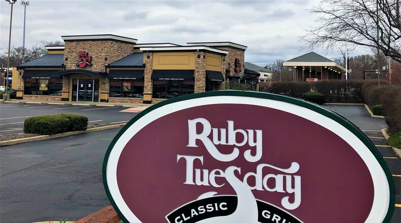 The Ruby Tuesday restaurant chain filed for reorganization bankruptcy on Oct. 7, 2020, but its CEO vowed that company would come back stronger. MARK FISHER / STAFF