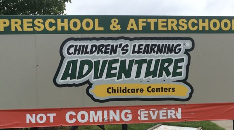 Someone in Deerfield Twp. had a bit of fun with the old 'Coming Soon' sign for the Children's Learning Adventure project at 8200 Wilkens Blvd.