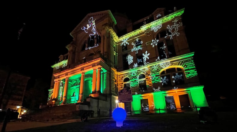 The Historic Butler County Courthouse is seen at Illuminate Hamilton in November 2020. The event is returning for 2021.