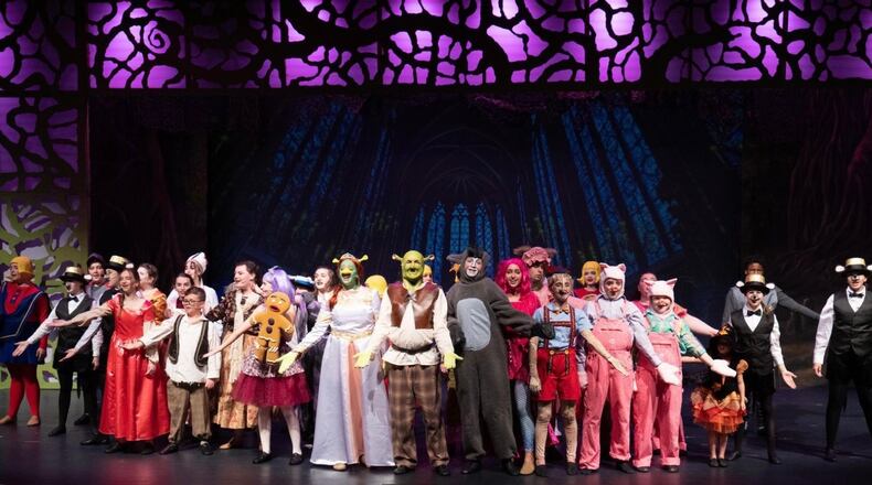 "Shrek will be performed by Rise Up Performing Arts on stage at the Fairfield Freshman School this weekend ETHAN BRYANT/CONTRIBUTED
