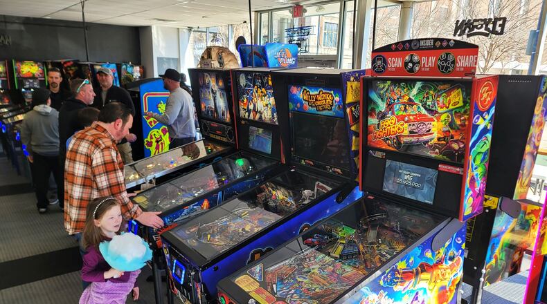 Pinball Garage hosted a cruise-in Saturday, Feb. 3, 2024 in Hamilton. Visitors gathered to show off their supercars, classics, lowriders, tuner cars and more during the event. NICK GRAHAM/STAFF