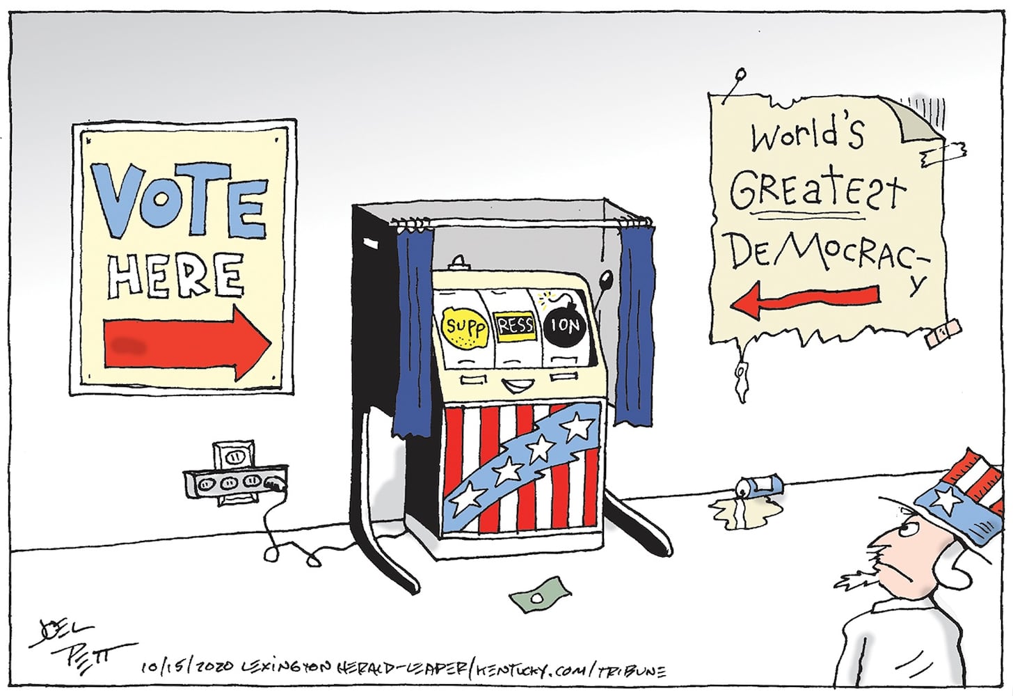 Week in cartoons: Town halls, Amy Coney Barrett and more
