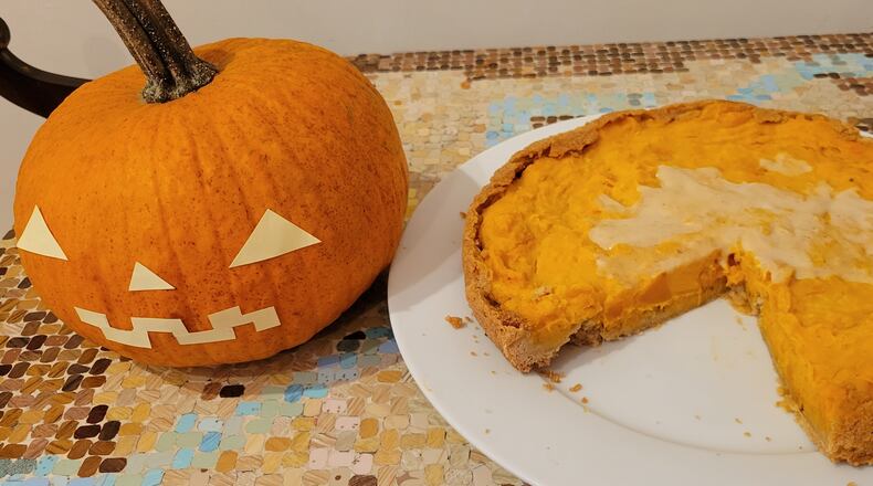 A “pumpkin” tart made with a kabocha squash. CONTRIBUTED