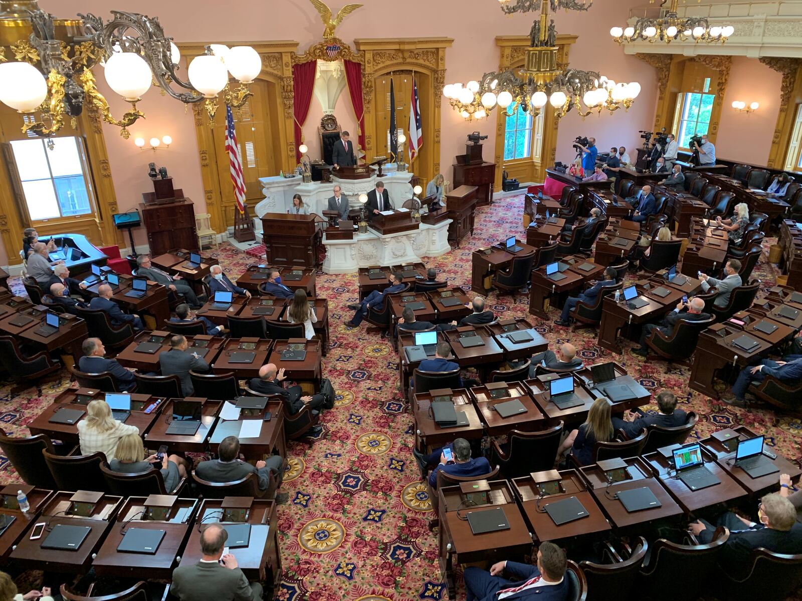State lawmakers met Tuesday to finish work on bills before the two-year legislative session ends by Dec. 31.