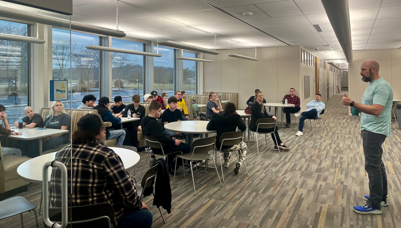 High school students from around Butler County are now learning in a former corporate headquarters as part of a $31 million transformation unlike any locally ever tried before. For the first time classes for Butler Tech students in advance manufacturing recently opened at the former VORA Technology Park in Hamilton, just north of the Miami University Hamilton regional campus near the Great Miami River. (Provided)