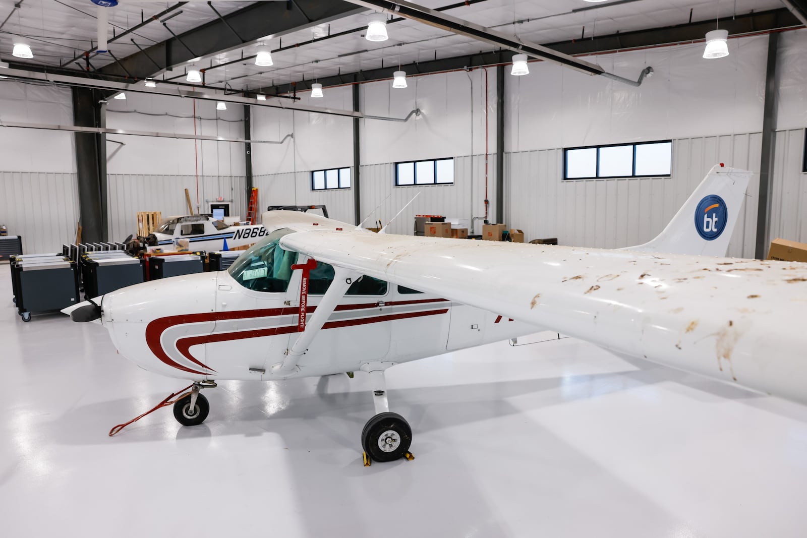 Butler Tech's new aviation school opens at Middletown Regional Airport Tuesday, Jan. 20, 2026 in Middletown. NICK GRAHAM/STAFF
