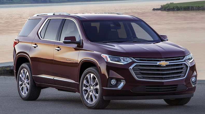 The 2018 Traverse is the fourth updated crossover or SUV from Chevrolet within a year, joining the Trax, Bolt EV and Equinox. Chevrolet photo