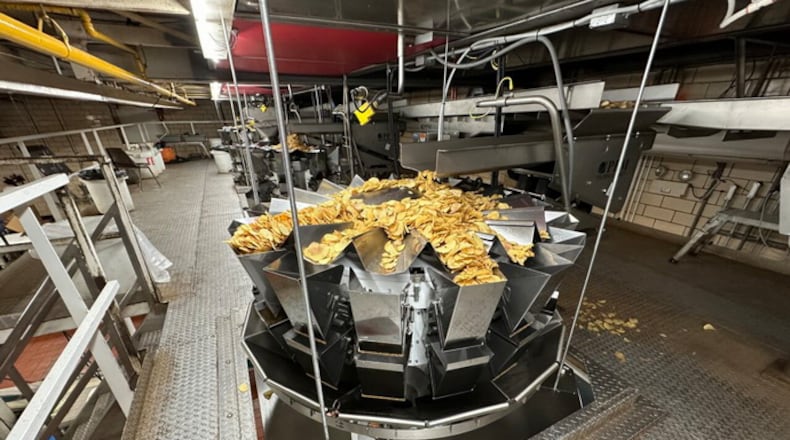 A photograph of production equipment within Mikesell’s former Leo Street production plant on the Capital Recovery Group web site.