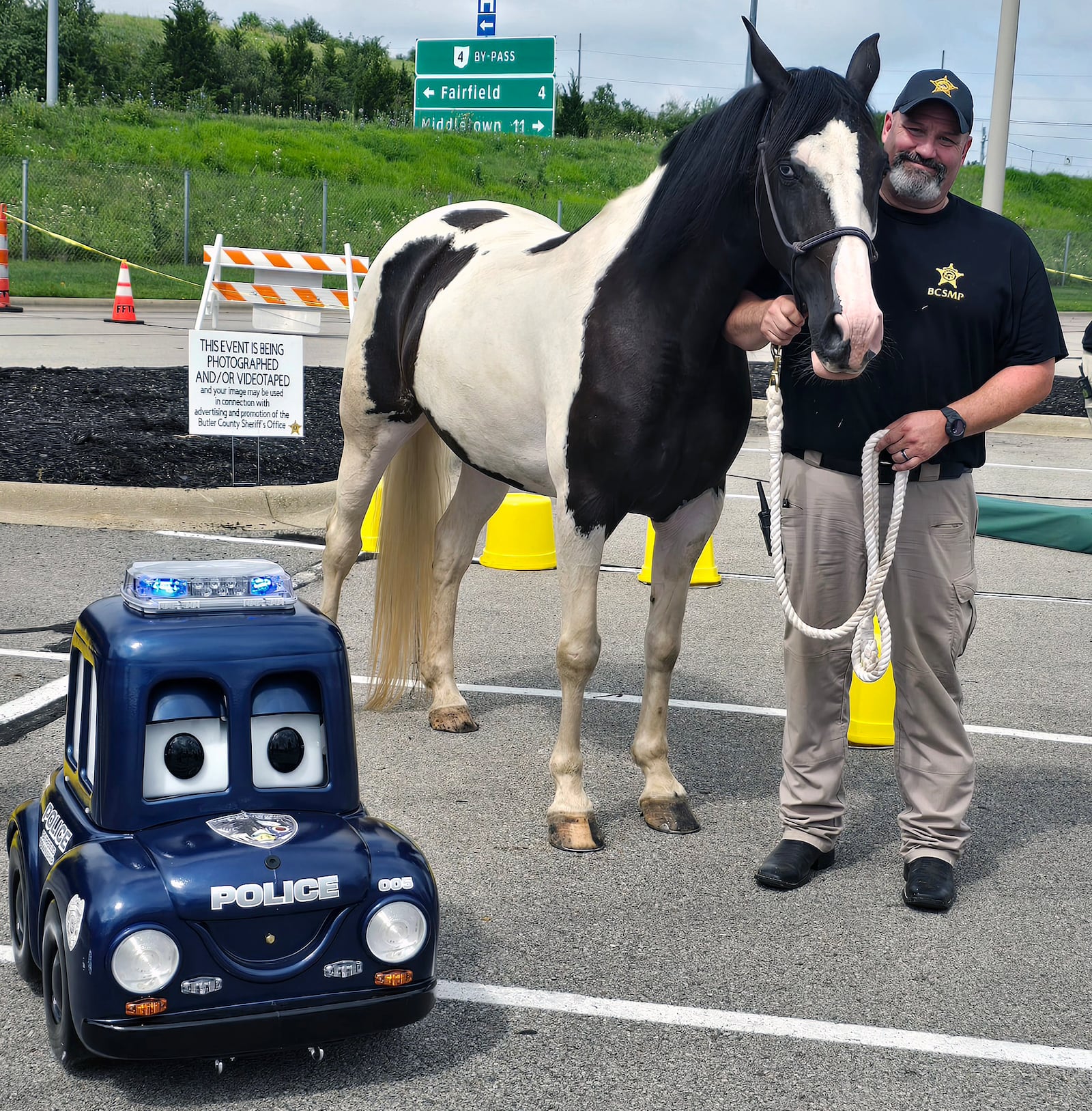 The Butler County Sheriff's Office is sending a mounted police unit to Saturday's Touch A Truck event at the Bridgewater Falls shopping center in Fairfield Twp. FAIRFIELD TWP./CONTRIBUTED