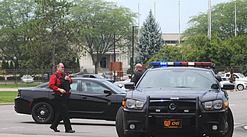 An active shooter situation was reported at the Wright-Patterson Air Force Base hospital on Thursday, Aug. 2, 2018. The all-clear was given several hours later. MARSHALL GORBY / STAFF