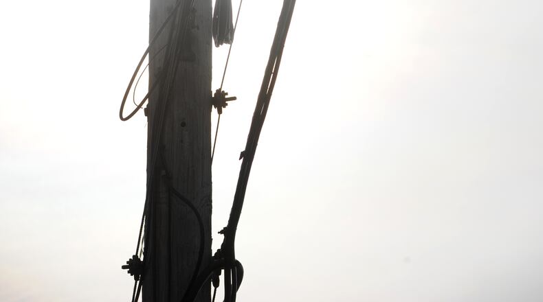 Independents Fiber Network said it’s extending its fiber reach in the area. In this 2011 photo, fiber optics hang outside a Butler County Children Services office. FILE.
