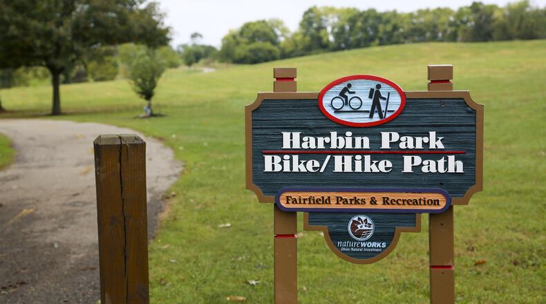 The city of Fairfield is pushing back two major parks projects, one of which is the Harbin Park loop trail, back to at least 2021. GREG LYNCH/FILEYNCH/STAFF