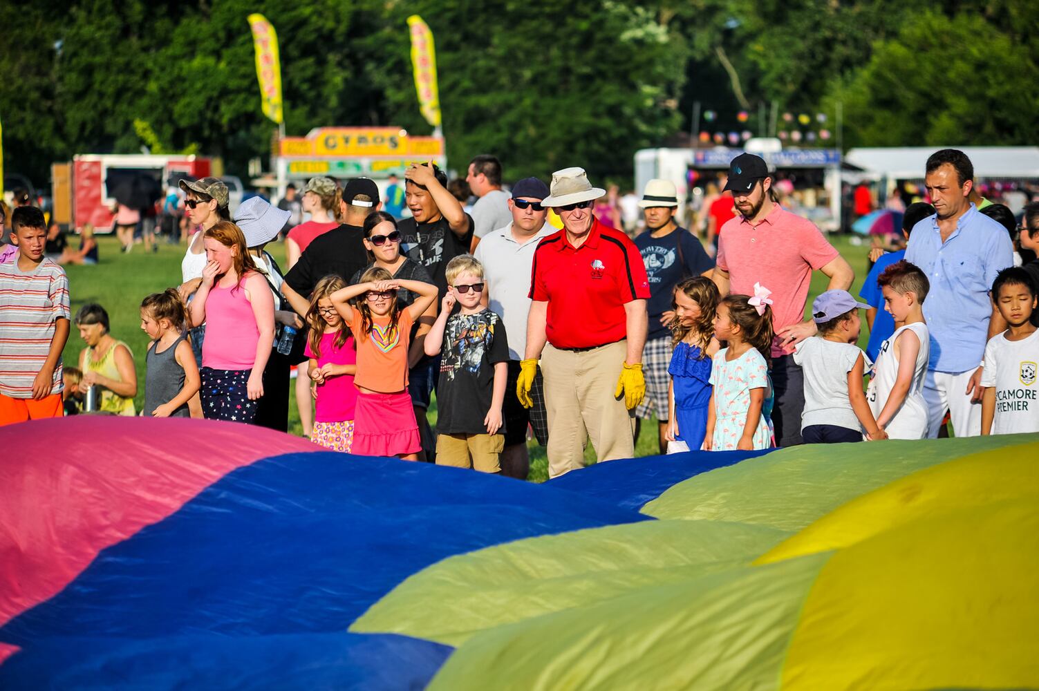 Ohio Challenge balloon glow and fireworks
