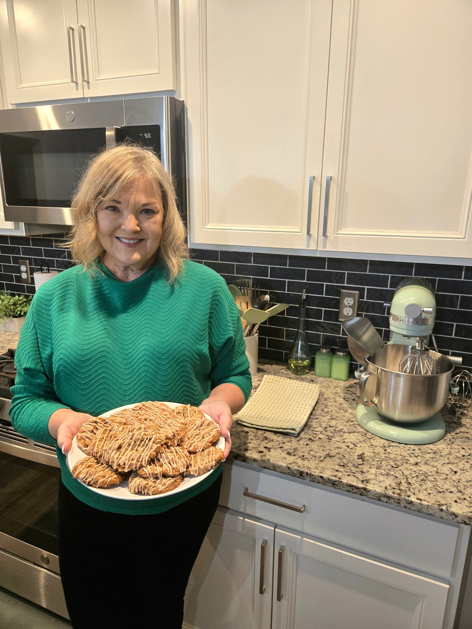 Beth Harper of Fairborn won third place in the 2025 Dayton Daily News Holiday Cookie Contest with Millie’s Oatmeal Cookies (CONTRIBUTED PHOTO).