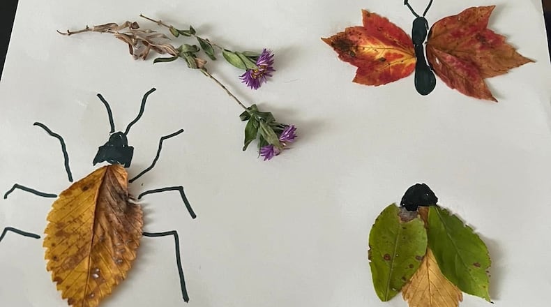 If your kids find some fallen leaves this Autumn, get creative and use them for arts and crafts. CONTRIBUTED