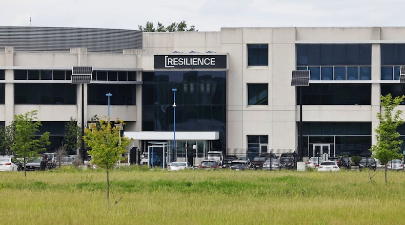 California-based National Resilience Inc. is investing $225 million into is West Chester Twp. facility, the former AstraZeneca plant, as it expands its biomedical manufacturing operations. Pictured is the plant on Friday, May 17, 2024. NICK GRAHAM/STAFF
