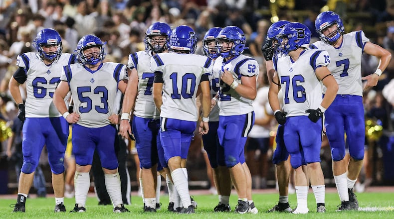 Brookville traveled to Oakwood for a Southwestern Buckeye League game on Friday, Oct. 3 at Mack Hummon Stadium. BRYANT BILLING / STAFF