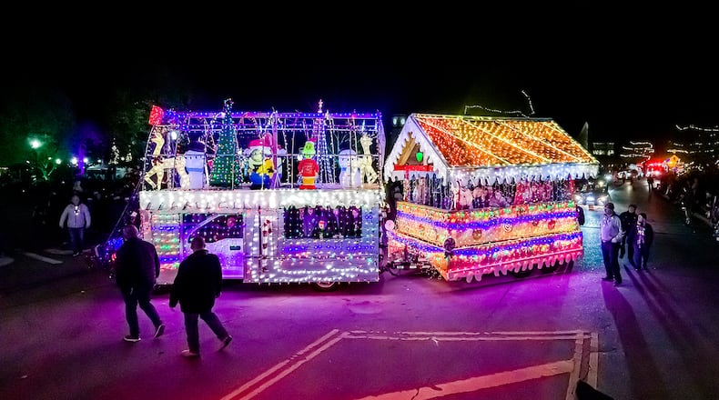 Pictured is the award-winning BHI General Contracting float from last year’s Parade of Lights. Provided.