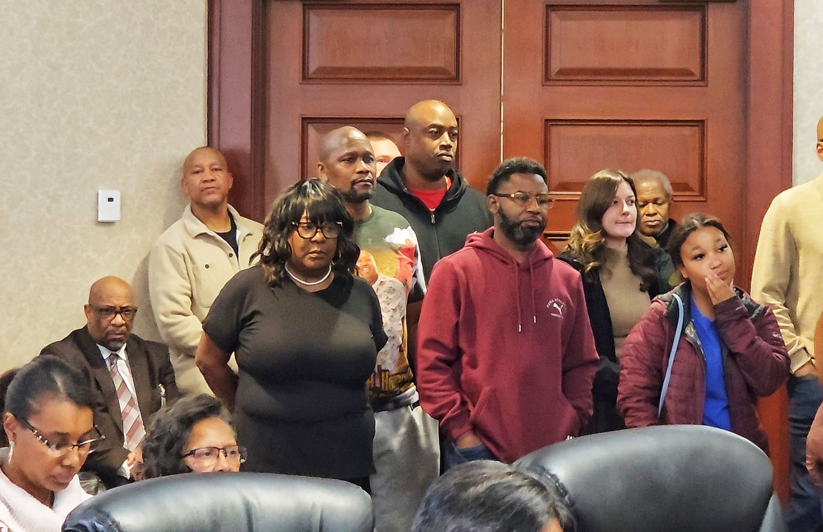 Friends and family of victim Stephen Howard packed a Butler County courtroom Thursday for an arraignment hearing for the driver accused in Howard's death. NICK GRAHAM/STAFF