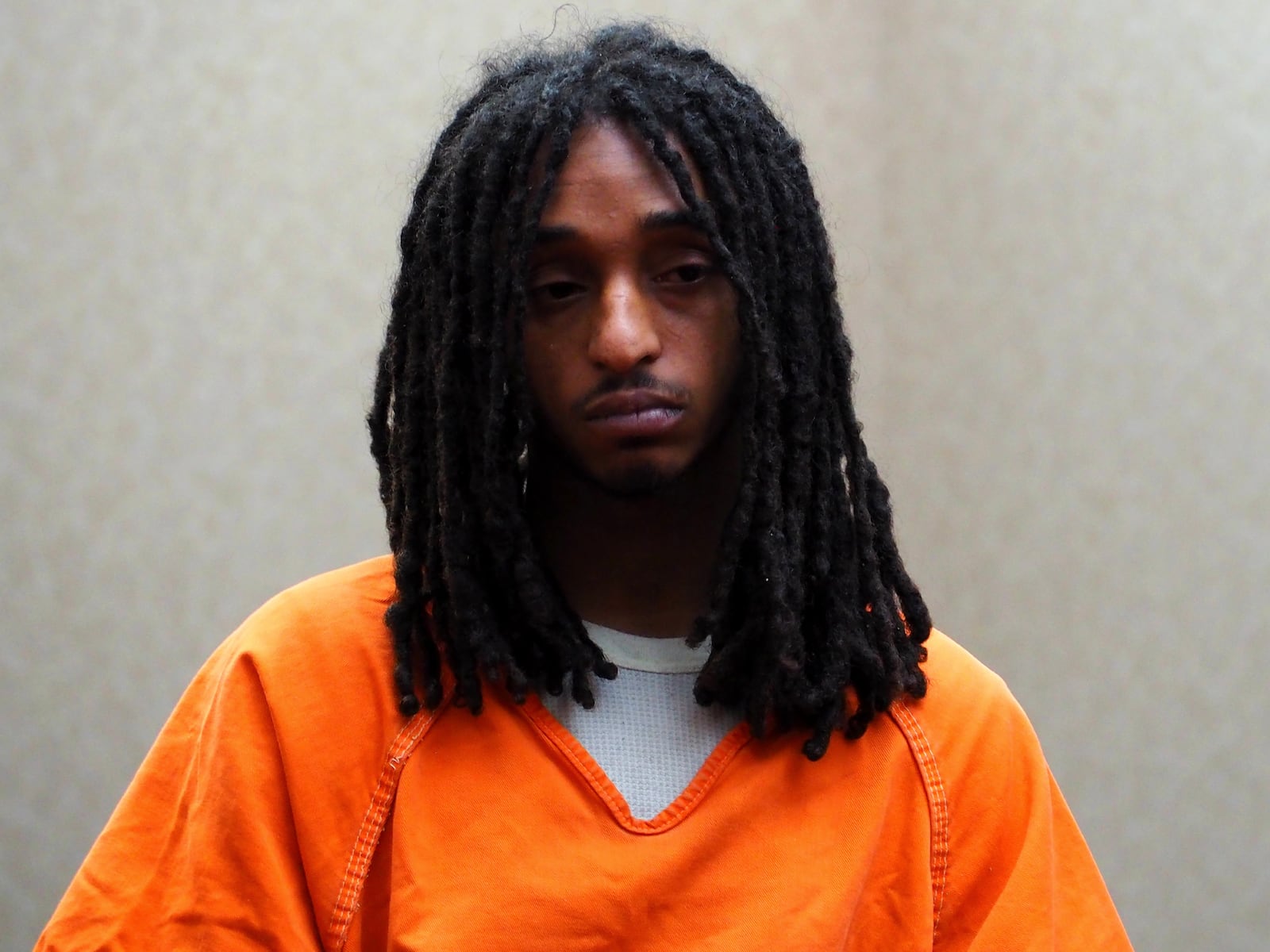 Lewis Ray Patterson was indicted in March 2025 on counts of felonious assault, discharge of a firearm on or near a prohibited roadway, tampering with evidence, and having weapons while under disability. Patterson is pictured in court on Thursday, May 1, 2025, for a competency hearing. BRYN DIPPOLD/STAFF