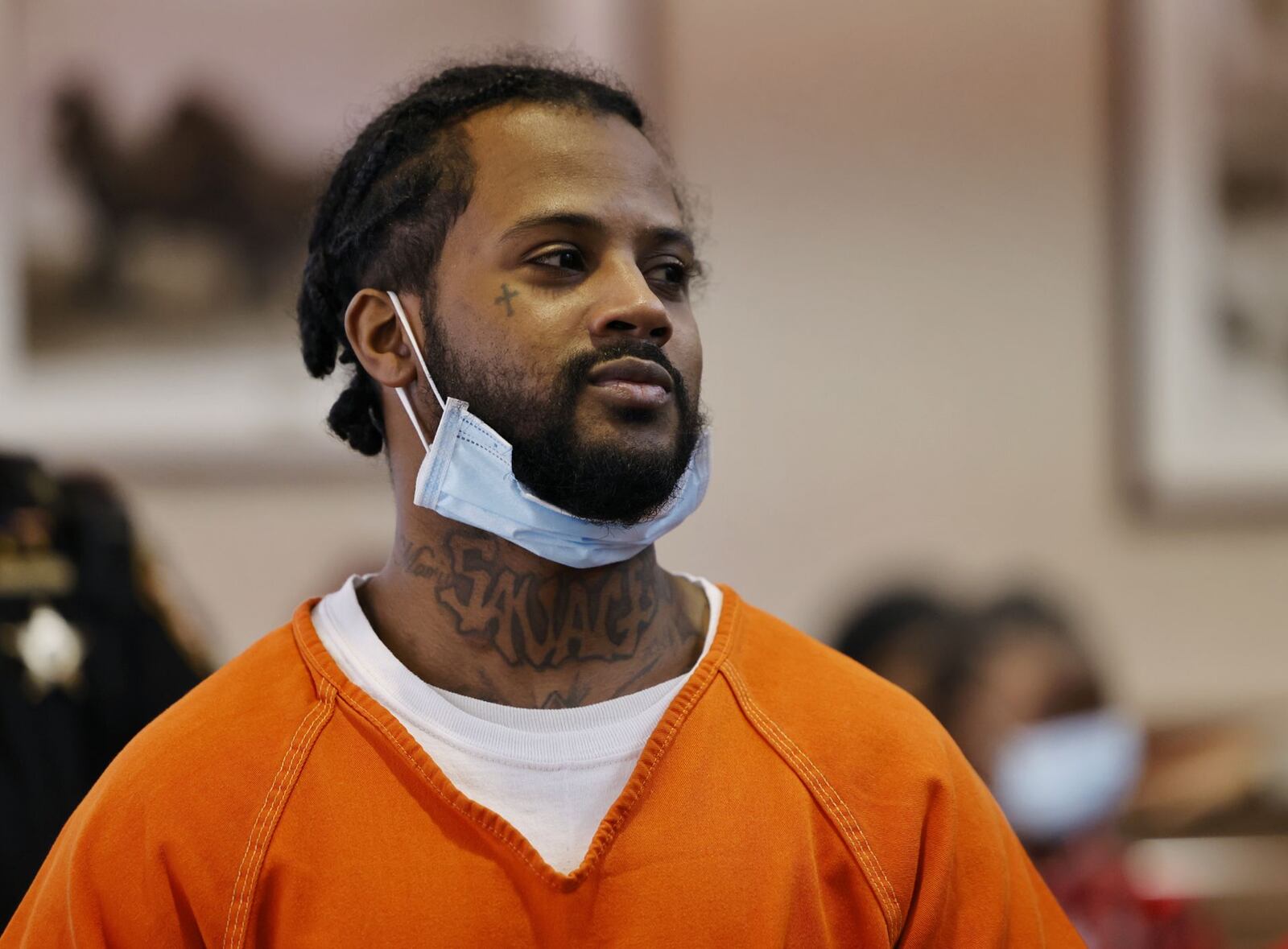 Marquan Cook was given a life sentence with the possibility of parole after 22 years for the shooting death of Brandon Moneyham Sr. Wednesday, Jan. 5, 2022 in Butler County Common Pleas Court in Hamilton. NICK GRAHAM / STAFF