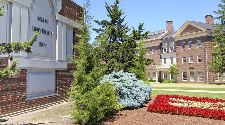 Pearson Hall on the campus of Miami University in Oxford will undergo a $30 million renovation project, and the school is asking the state for $19.5 million to assist with the project. GREG LYNCH/FILE