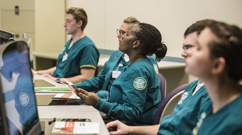 Enrollment in Wright State’s nursing program has been growing. CONTRIBUTED