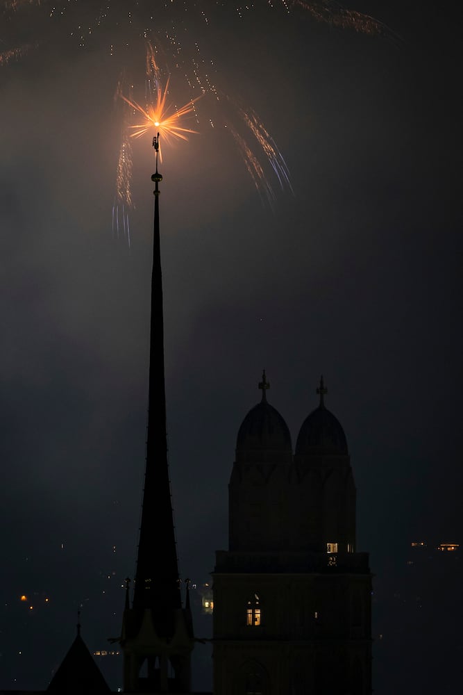 APTOPIX New Year Switzerland