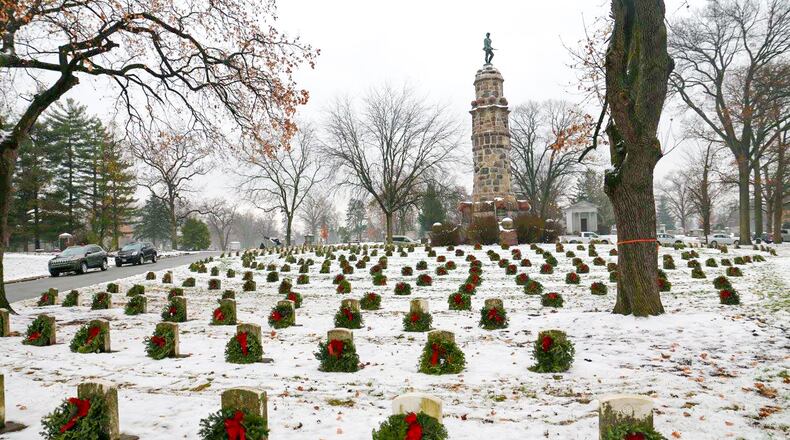 A Wreaths Across America ceremony will take place Saturday, Dec. 16, at Woodside Cemetery & Arboretum in Middletown. CONTRIBUTED