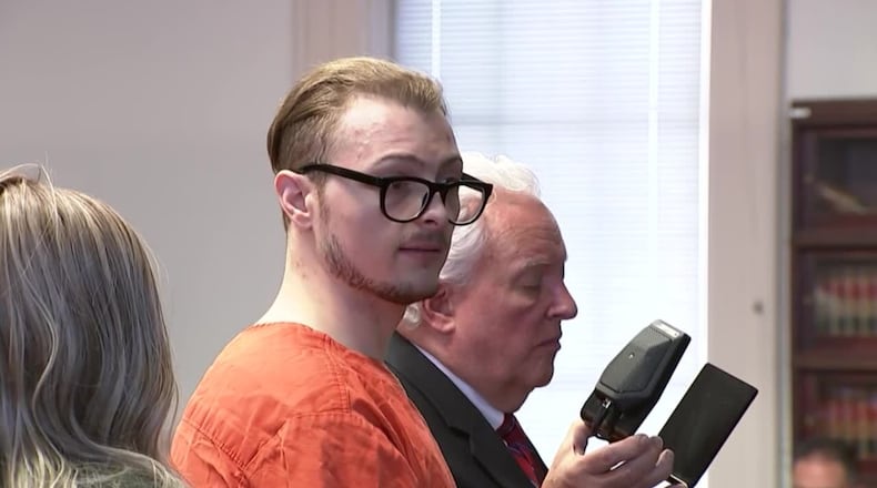 Jake Wagner pleaded guilty in 2018 to the murders of eight members of the Rhoden and Gilley families in Pike County. He was in court Friday, Jan. 3, 2025. WCPO/CONTRIBUTED