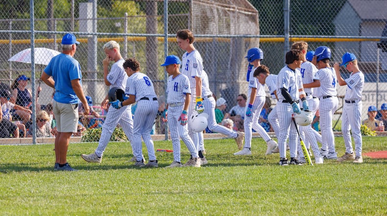 West Side Little League beat New Albany 8-5 on Monday in Boardman to advance to the Ohio Little League state championship. TOM PATE / CONTRIBUTED