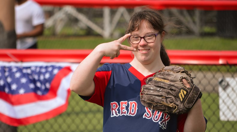 Pictured is MJ Conroy, a player at the Miracle League of the South Hills in suburban Pittsburgh. The MLSH organization will travel to Fairfield on July 23 to play in the inaugural Miracle Series at The Joe Nuxhall Miracle League Fields. PROVIDED/MIRACLE LEAGUE OF THE SOUTH HILLS