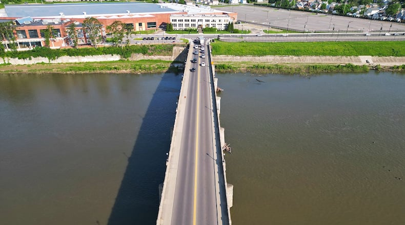 Part of the North Hamilton Crossing project would eventually convert the Black Street Bridge (pictured) into a primarily pedestrian crossing. A bridge phase of the North Hamilton Crossing project could cost around $33 million. NICK GRAHAM/STAFF