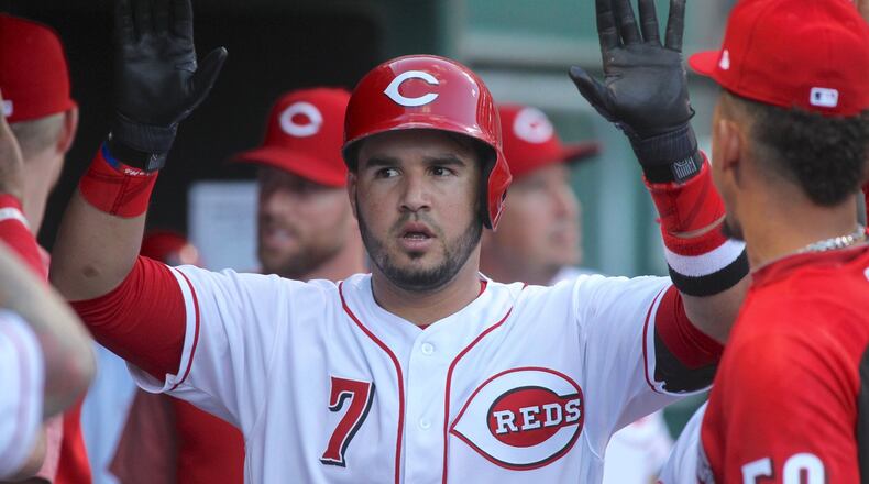 Eugenio Suarez has spent most of his career batting in run-producing spots in the lineup, but he’s working from a different angle this season.
