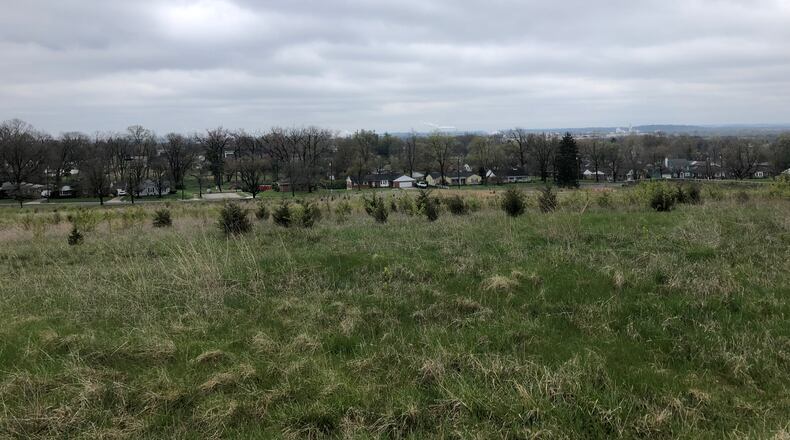 These 16 acres, located behind the former Middletown Regional Hospital, may be used for a 50-home development if City Council approves plans. RICK McCRABB/STAFF