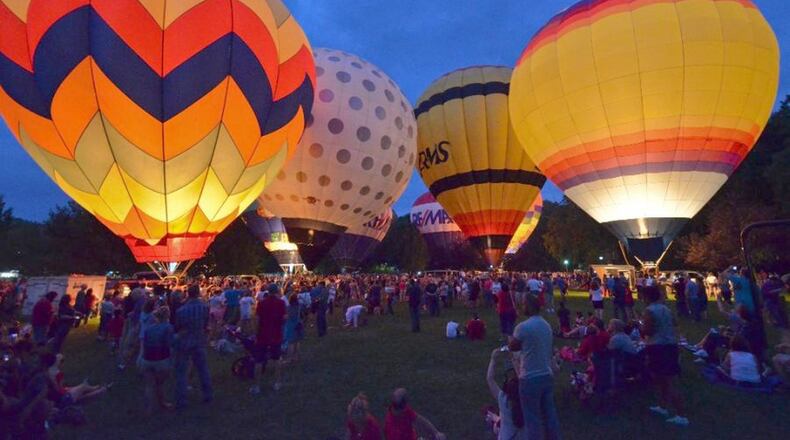 The LaRosa’s Balloon Glow at Coney Island will light the sky with illuminated, hot-air balloons on July 3. CONTRIBUTED PHOTO