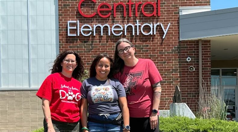 The generosity of a Fairfield-based organization will make it easier for more emotional support dogs to be purchased for local schools. A $50,000 grant from the Fairfield Community Foundation’s (FCF) Community Grant Fund will add more caring canines to Fairfield Schools in the upcoming 2023-2024 school year. Pictured is one of the district's support dogs with staffers from Central Elementary. (Provided Photo\Journal-News)