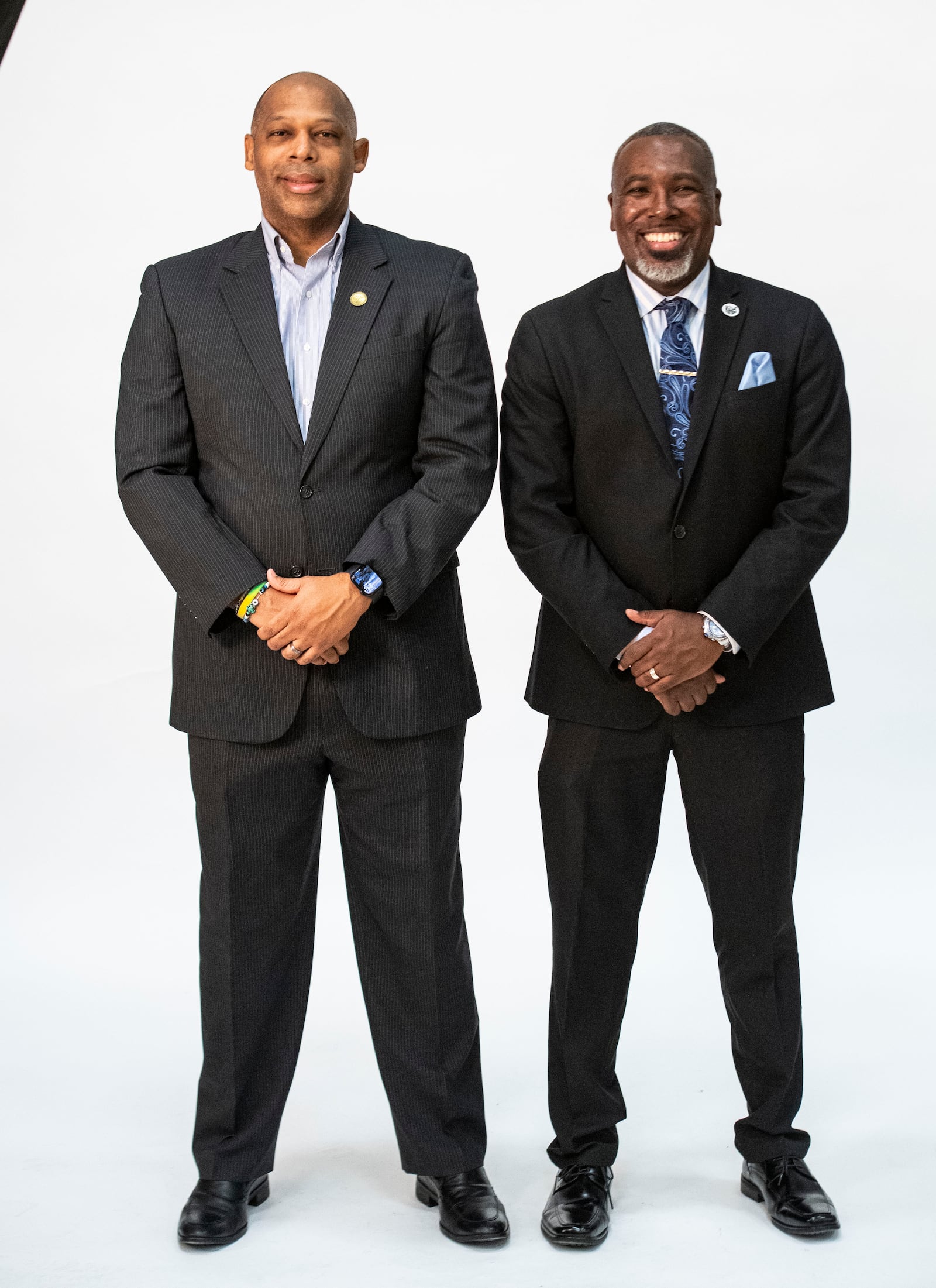 The Ohio Kings are owned by Middletown High School graduates and cousins, Kevin L. Aldridge, left, and Kevin S. Aldridge. PHOTO BY JOSEPH FUQUA II