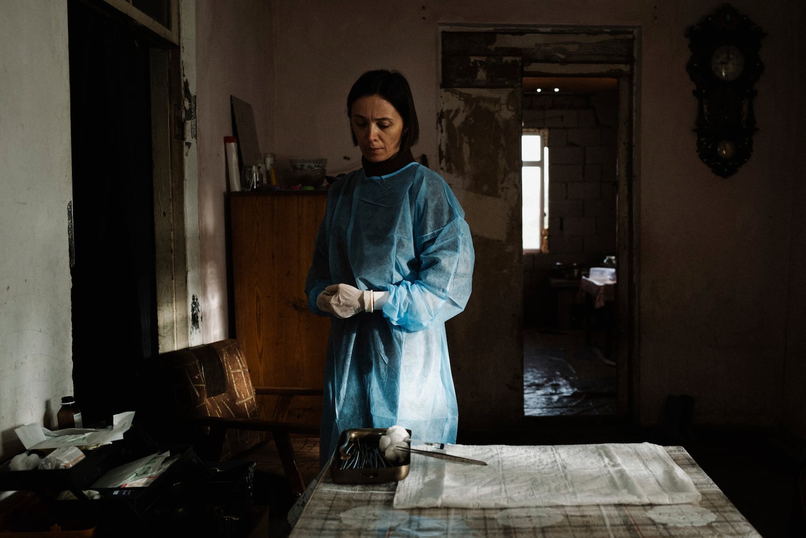 This image released by Metrograph Pictures shows Ia Sukhitashvili in a scene from "April." (Metrograph Pictures via AP)