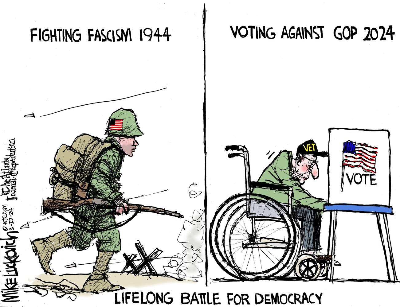 CARTOONS: Mike Luckovich, March 31, 2024