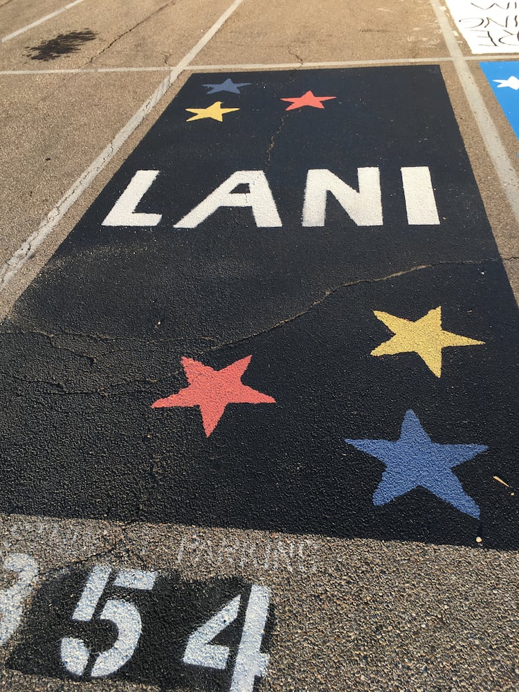 parking lot spaces