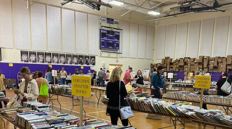 Friends of the Hamilton-Fairfield Lane Libraries Annual Used Book Sale will be held 4-8 p.m. today, May 3, and 9 a.m.-5 p.m. Saturday, May 4 in the gymnasium at Queen of Peace Parish, 2550 Millville Ave., Hamilton. Proceeds benefit the Friends of the Hamilton-Fairfield Lane Libraries. AMY BURZYNSKI/STAFF