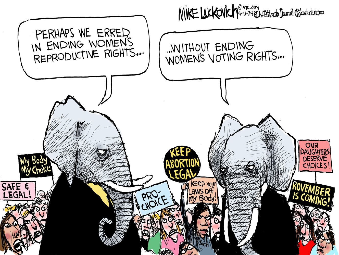 CARTOONS: Mike Luckovich, April 15, 2024
