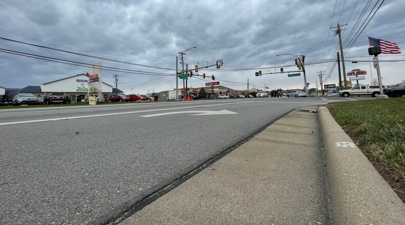 The city of Fairfield will realign Michael Lane and Camelot Drive at Ohio 4, which would improve traffic flow and safety. The $1.3 million project is expected to begin in spring 2022. MICHAEL D. PITMAN/STAFF
