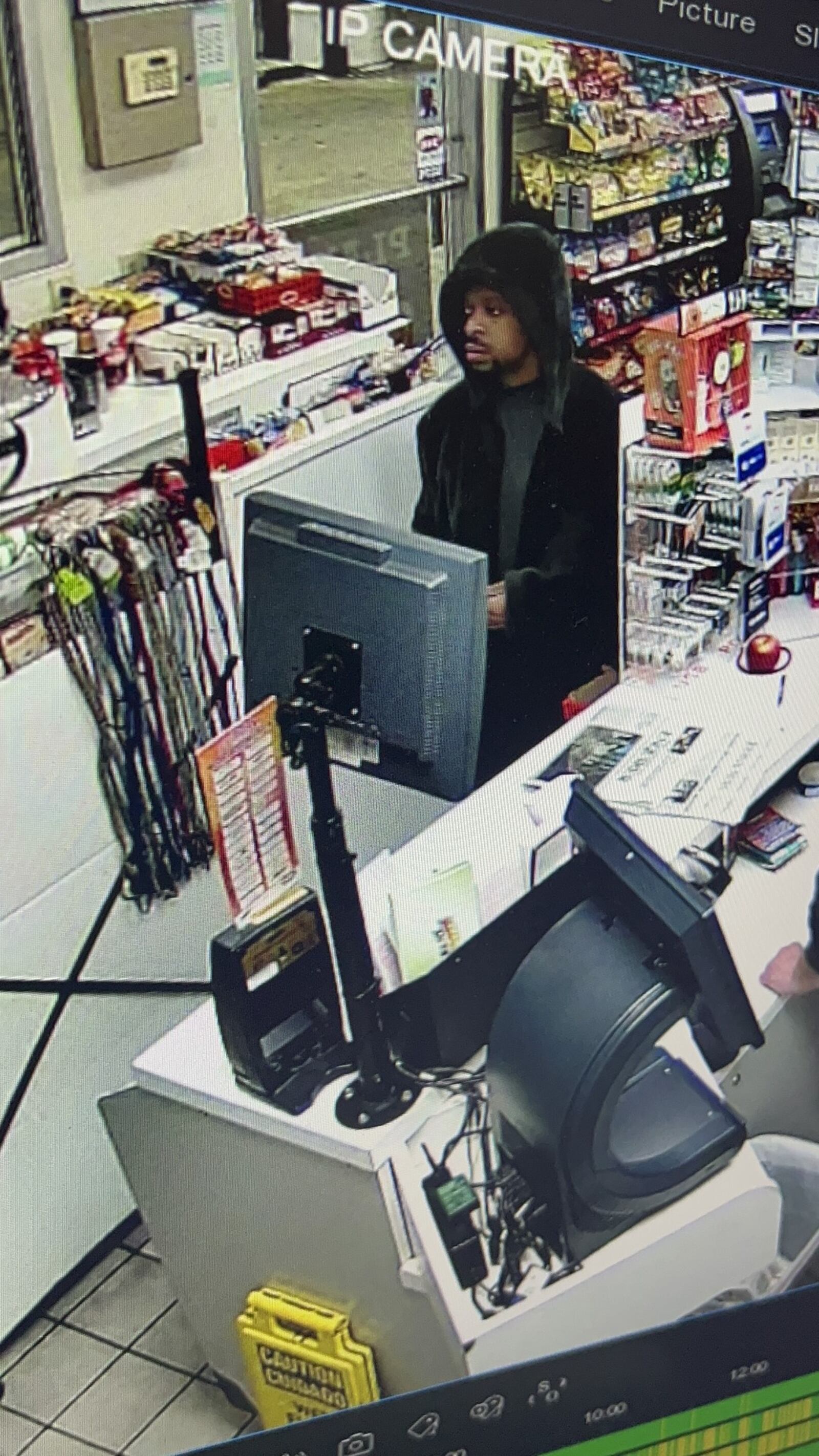 Ross Twp. Police are searching for a suspect who assaulted a customer Tuesday night outside a gas station and stole a truck. ROSS TWP POLICE