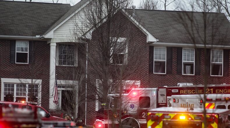 Voters in Springboro and unincorporated Clearcreek Twp. will vote on an additional 3.75 mill property tax levy sought for fire and EMS services there. Pictured is the response to a recent Springboro fire.