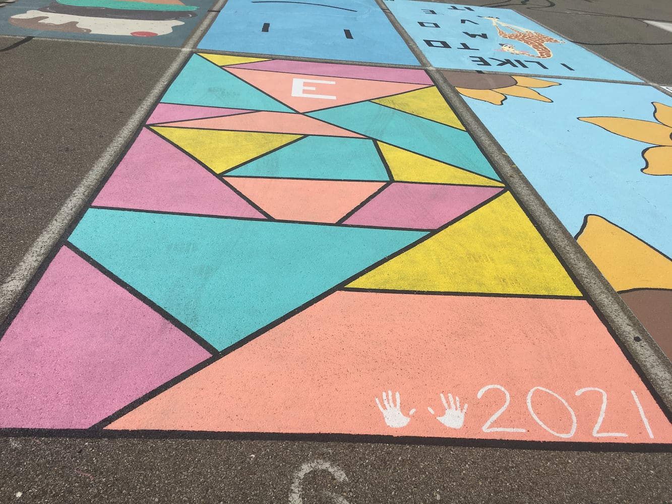 Lakota West High School parking lot spaces