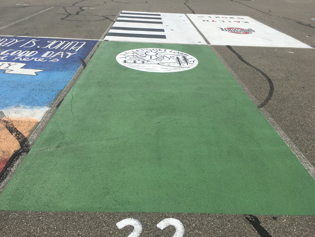 Lakota West High School parking lot spaces