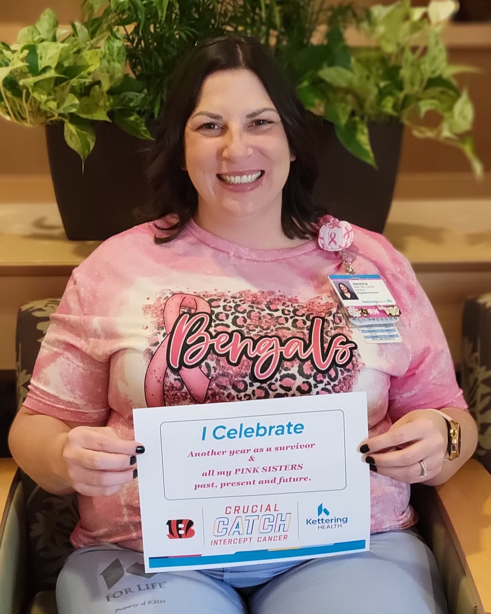 Breast cancer survivor Jessica Katawick said mental health care needs to be at the forefront in the fight against the disease. CONTRIBUTED