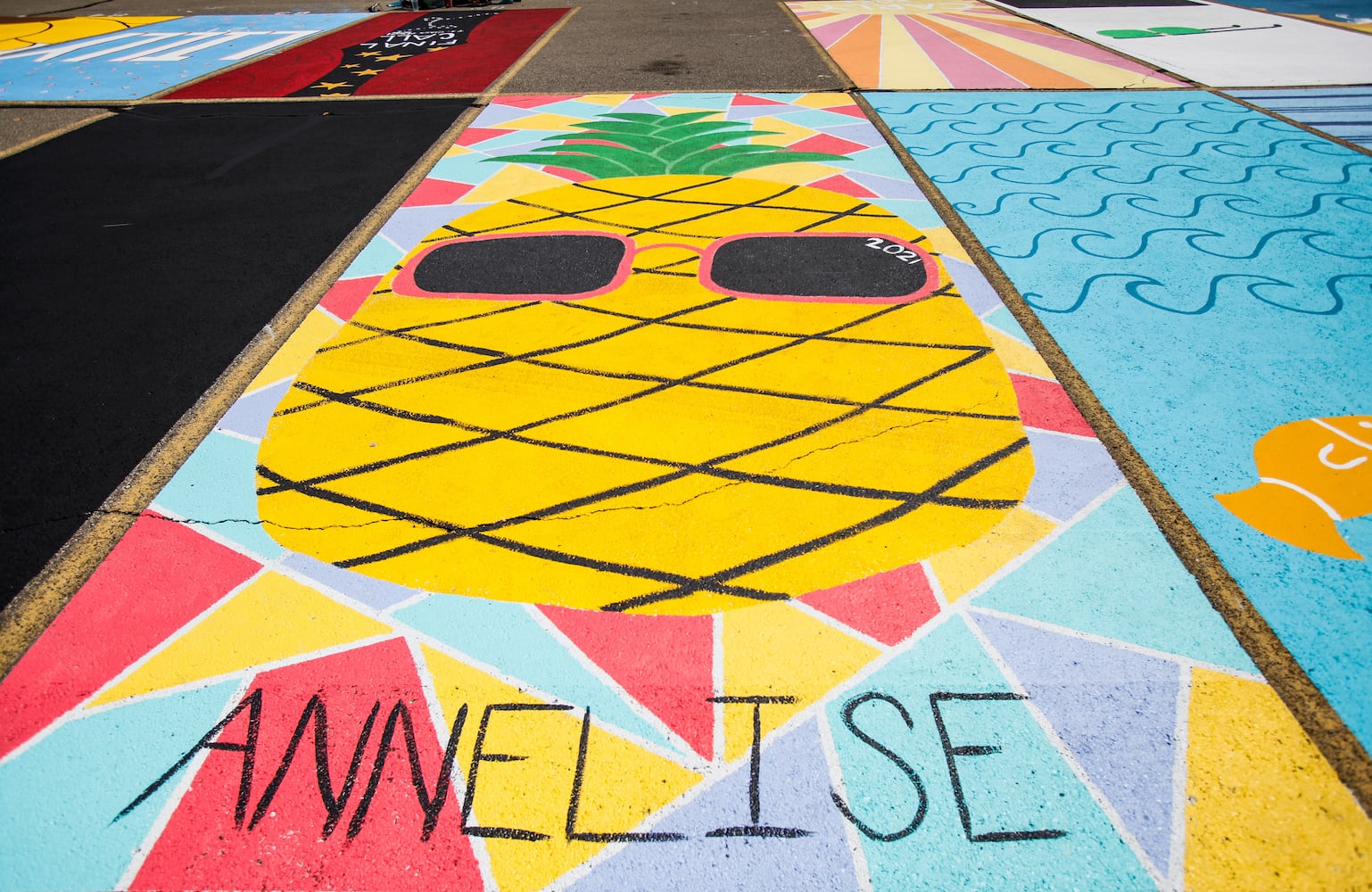 081220 Lakota East parking spot painting